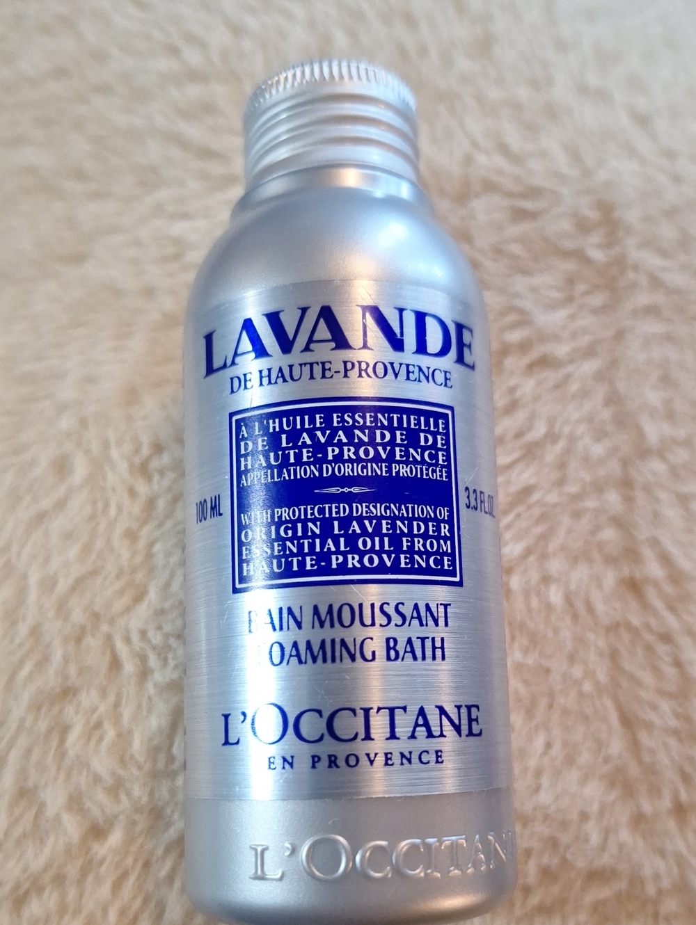 L'OCCITANE Lavande Foaming Bath - Silver with Blue Label. New No Box